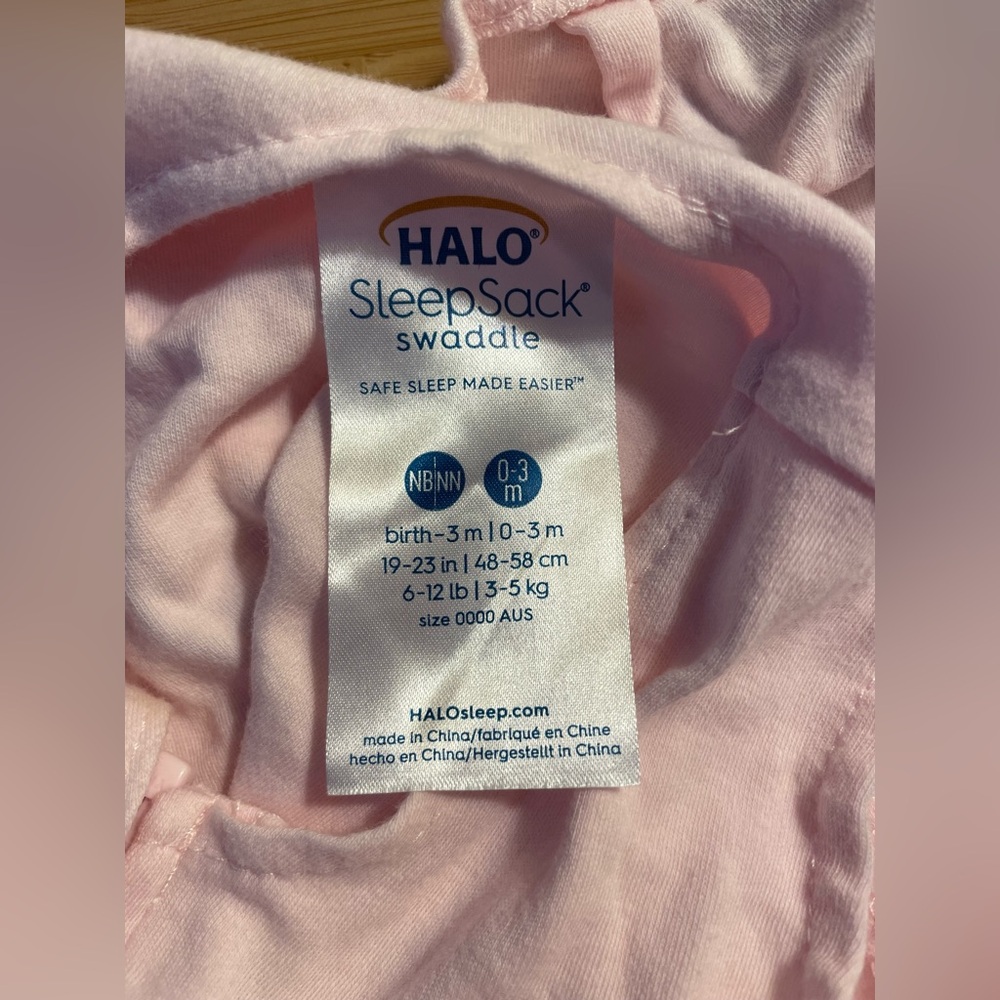 Halo SleepSack Swaddle in Soft Pink